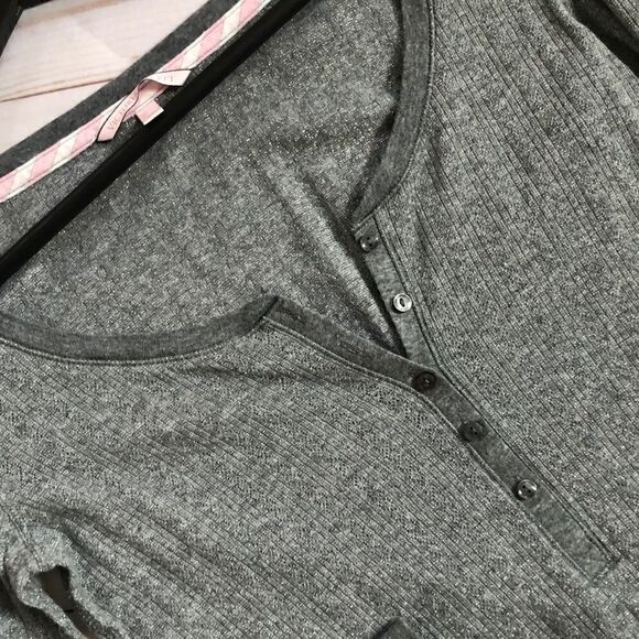 Victoria’s Secret Metallic Grey Top - Picture 7 of 9